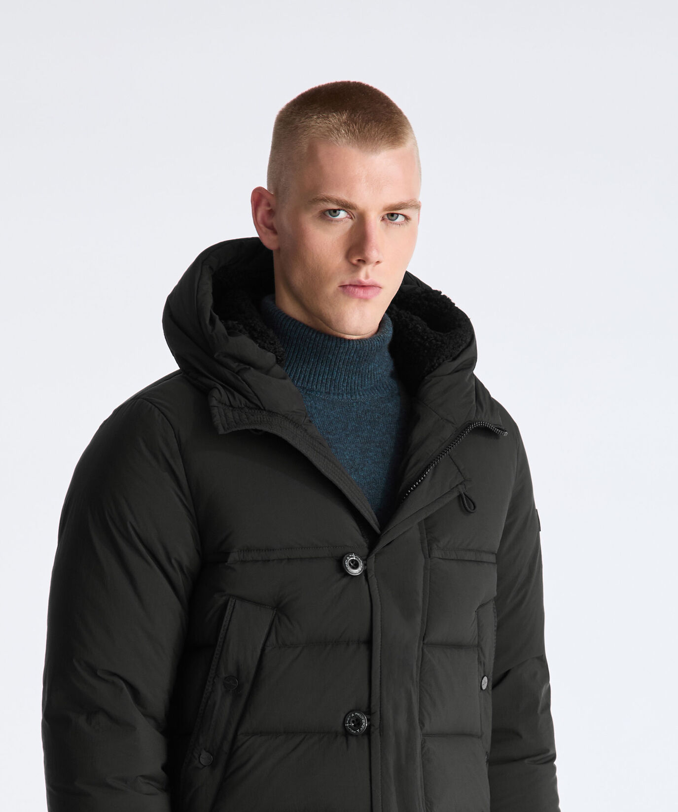 Down Jacket with Irregular Quilting  Peuterey - large