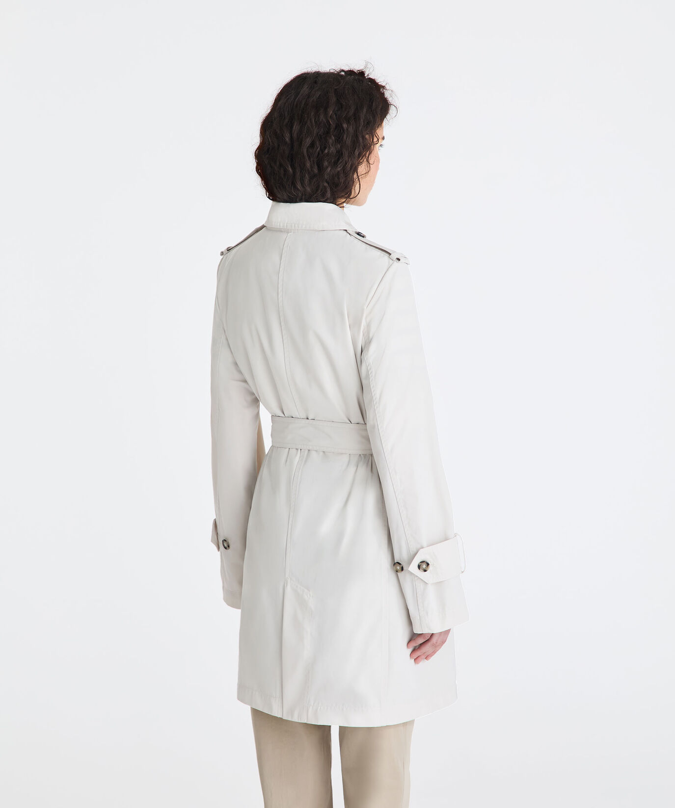 Double-breasted taffeta trench coat with belt  Peuterey - large