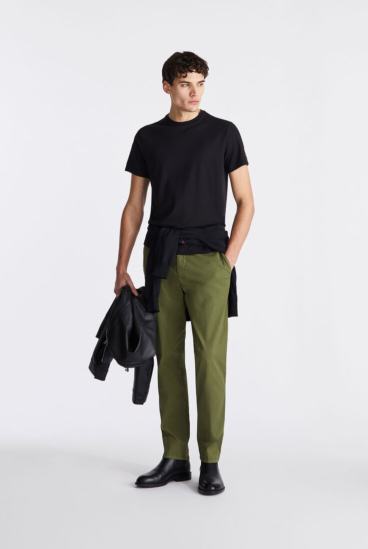 T-shirt en piqu&eacute; stretch de coton et soie  Peuterey - medium