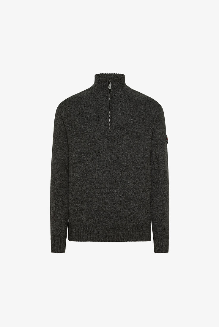 Moulin&eacute; Wool Sweater with Half Zip  Peuterey - still-fondo-neutro