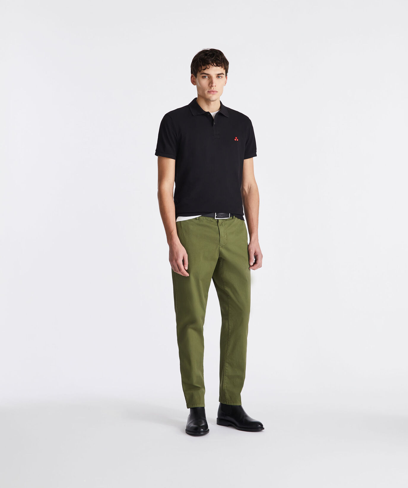 Cotton pique polo shirt with embroidered logo  Peuterey - large image number 0