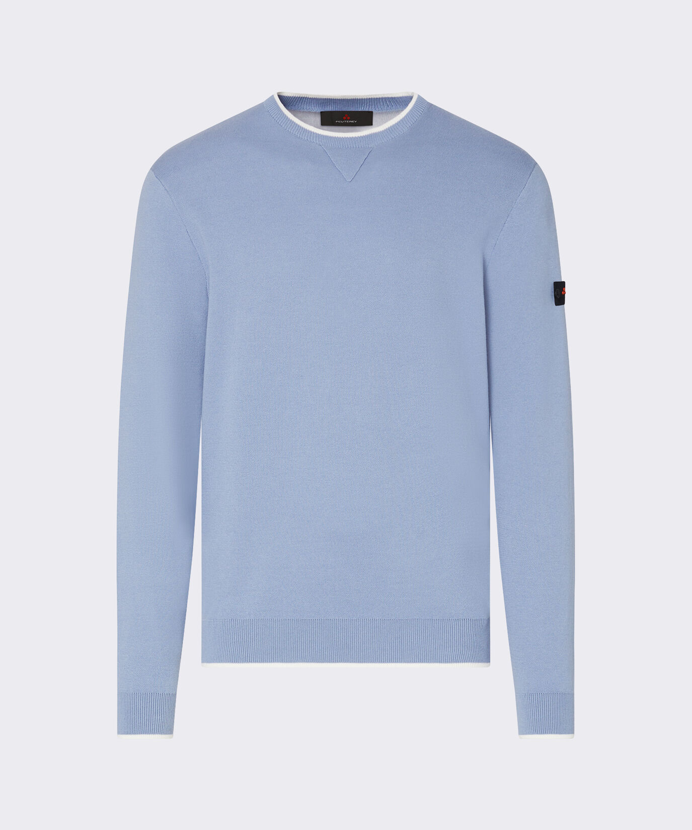 Pull en coton et nylon m&eacute;lang&eacute;s effet sweat-shirt  Peuterey - large