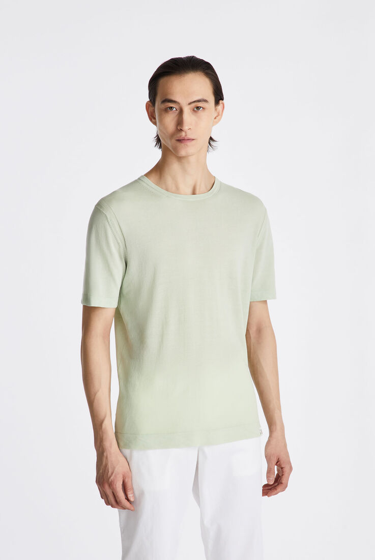 T-Shirt aus st&uuml;ckgef&auml;rbtem Baumwolltrikot  Peuterey - medium