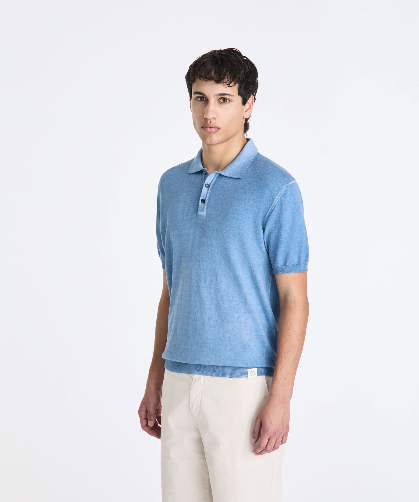 Cotton crepe knit polo shirt  Peuterey - large image number 1