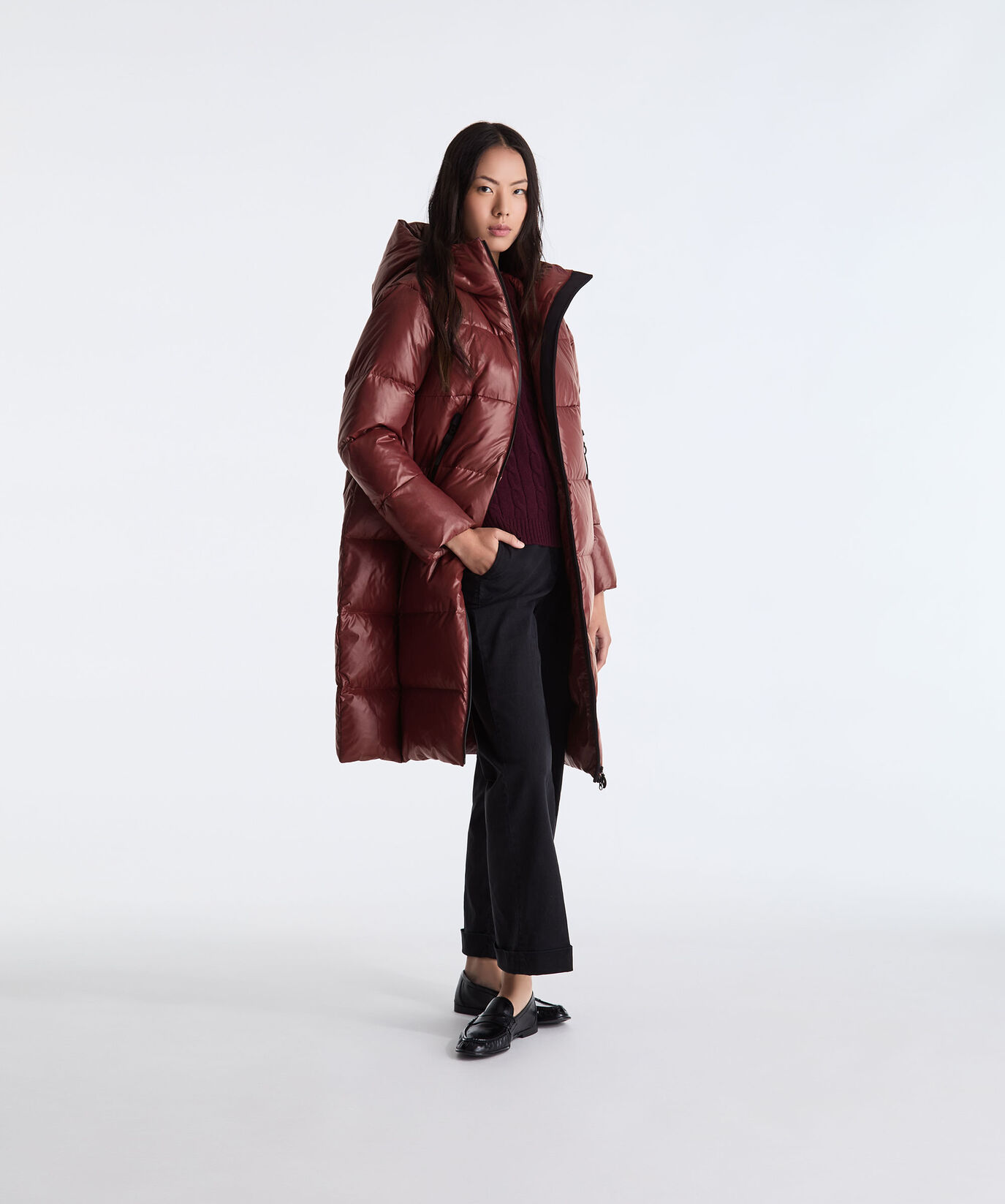 Long Shiny Nylon Down Jacket  Peuterey - large image number 0