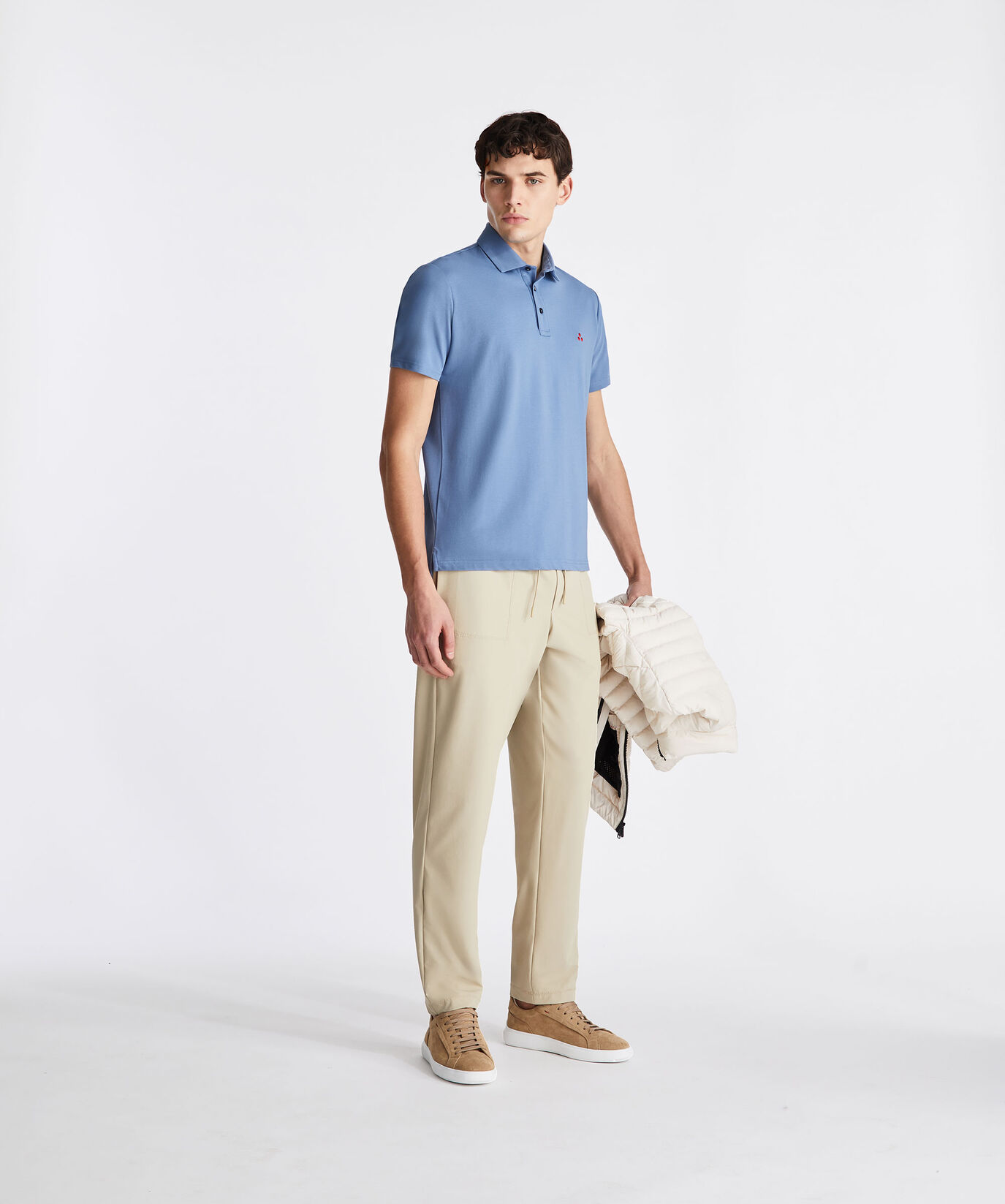 Stretch cotton pique polo shirt  Peuterey - large image number 0