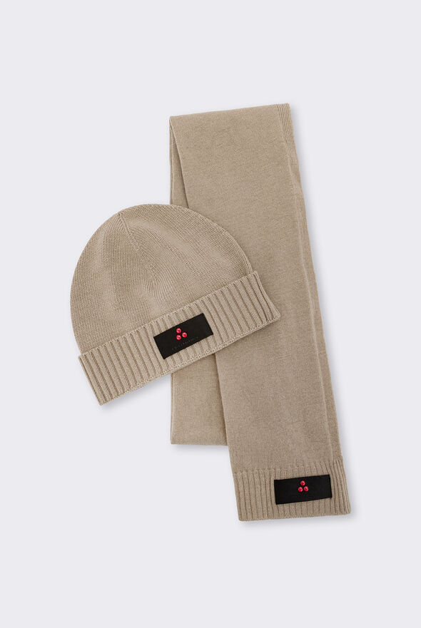 Set de bufanda y gorro de mezcla de cachemira  Peuterey - medium