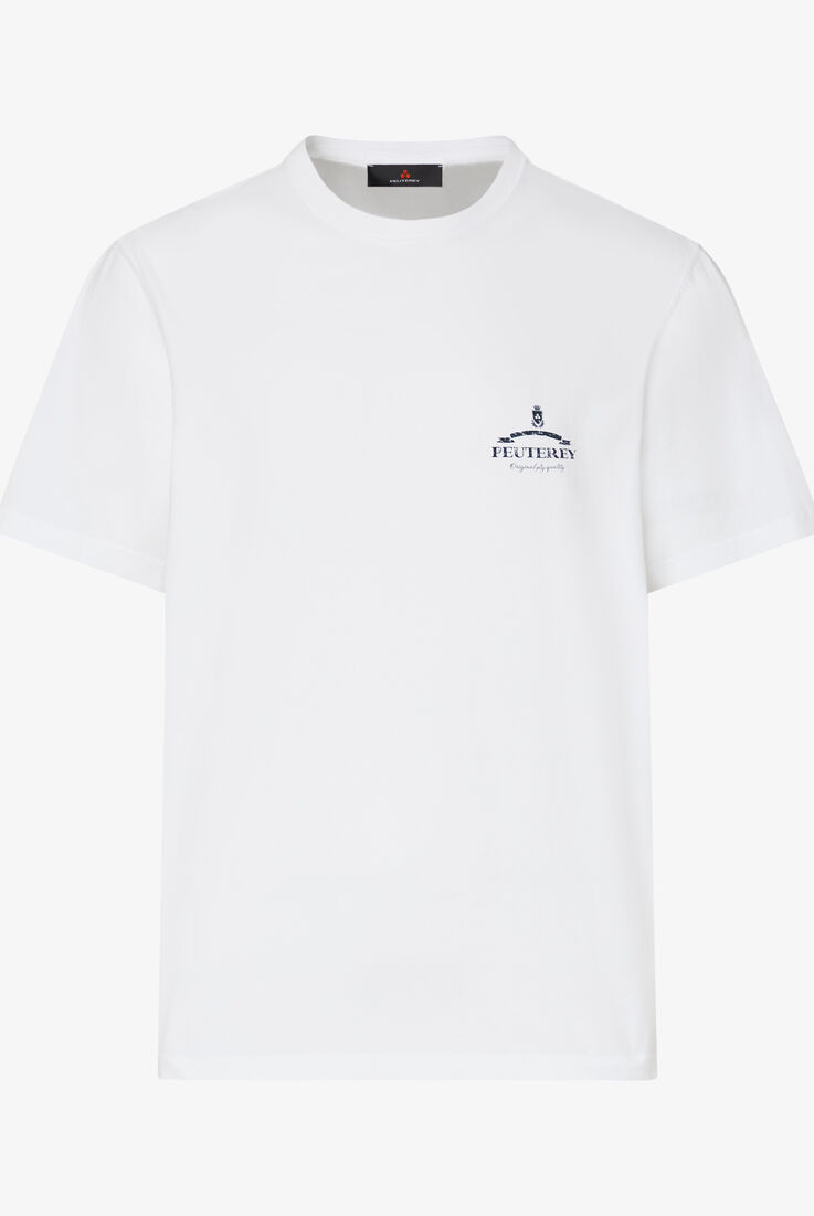 T-shirt con stampa e scritta Peuterey sul petto  Peuterey - still-fondo-neutro