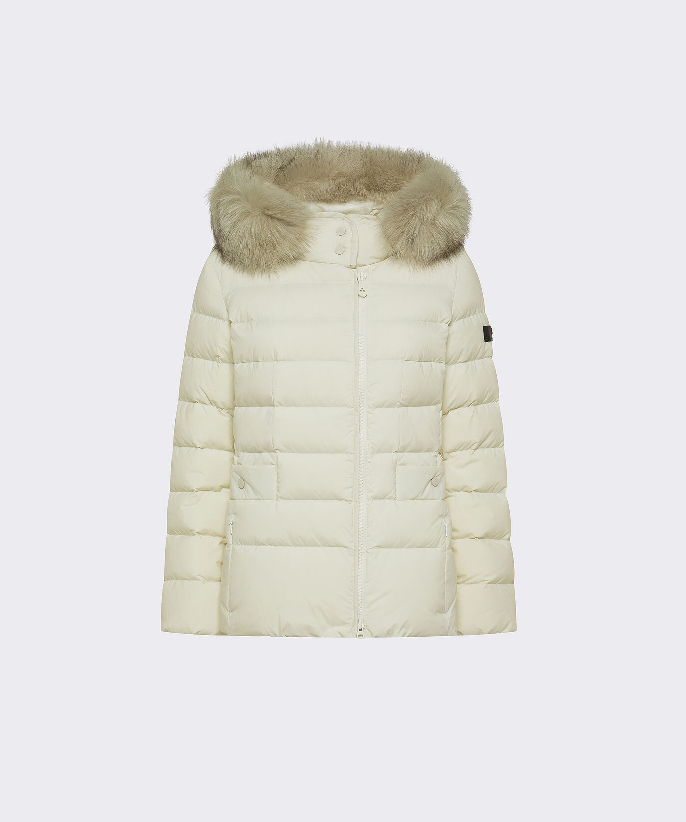 Short Hooded Down Jacket with Fur  Peuterey - large