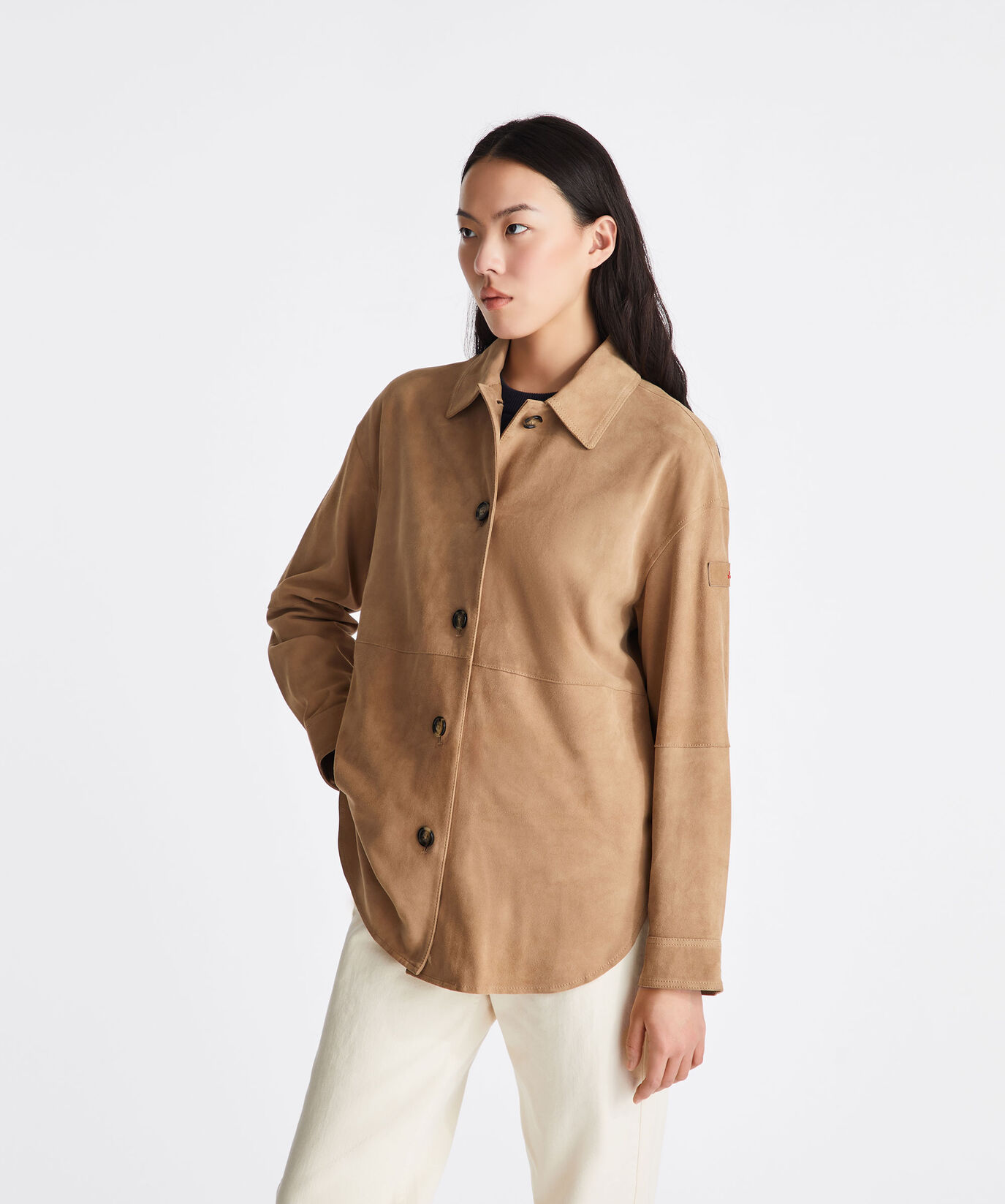 Oversize suede leather shirt  Peuterey - large image number 1