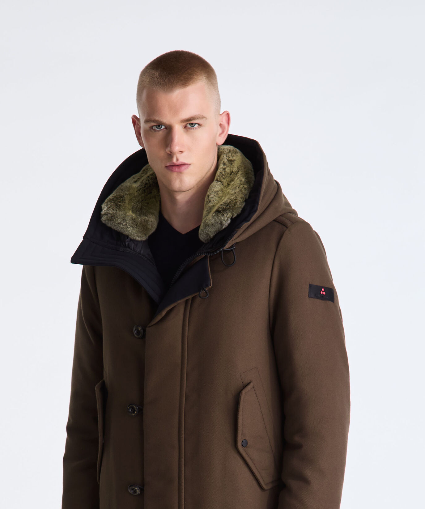 Funktionaler Parka mit Pelzbesatz  Peuterey - large image number 4