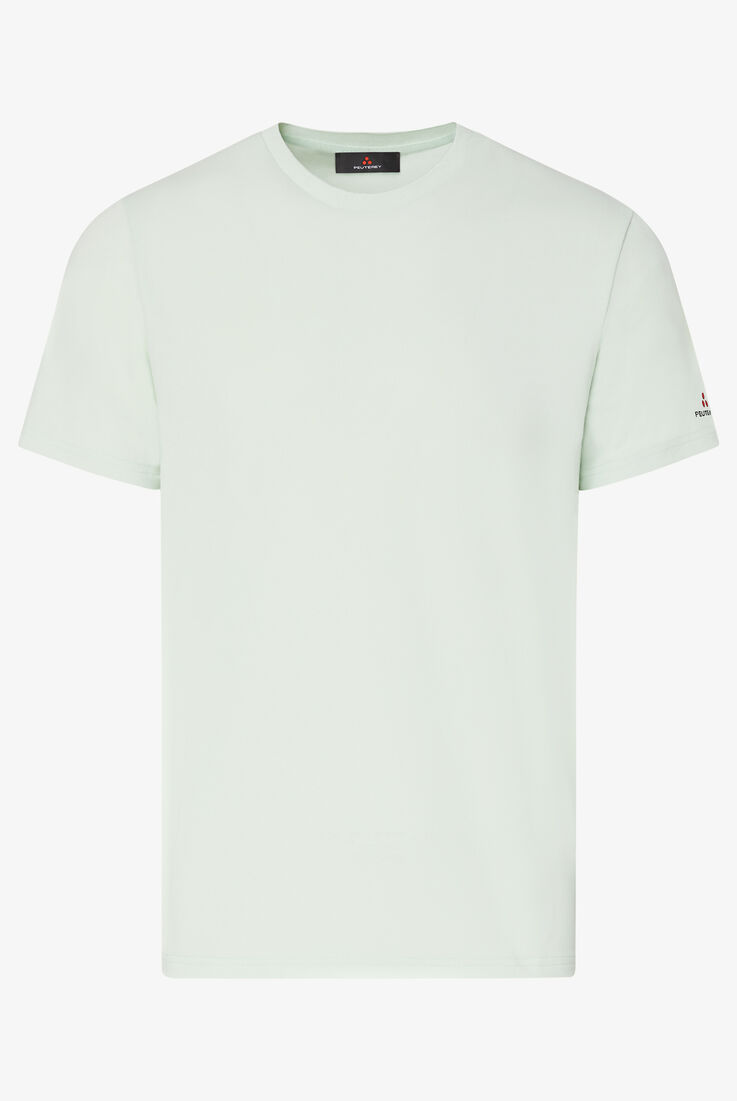 Camiseta de piqu&eacute; el&aacute;stico de algod&oacute;n y seda  Peuterey - still-fondo-neutro