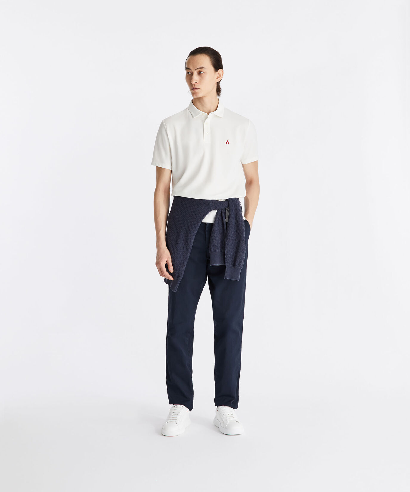 Stretch cotton pique polo shirt  Peuterey - large image number 0