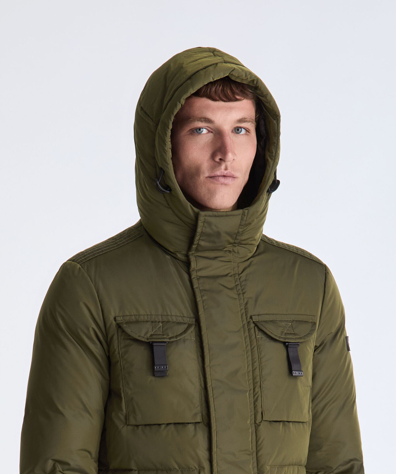 Taffeta Field Jacket with Fur Hood  Peuterey - large
