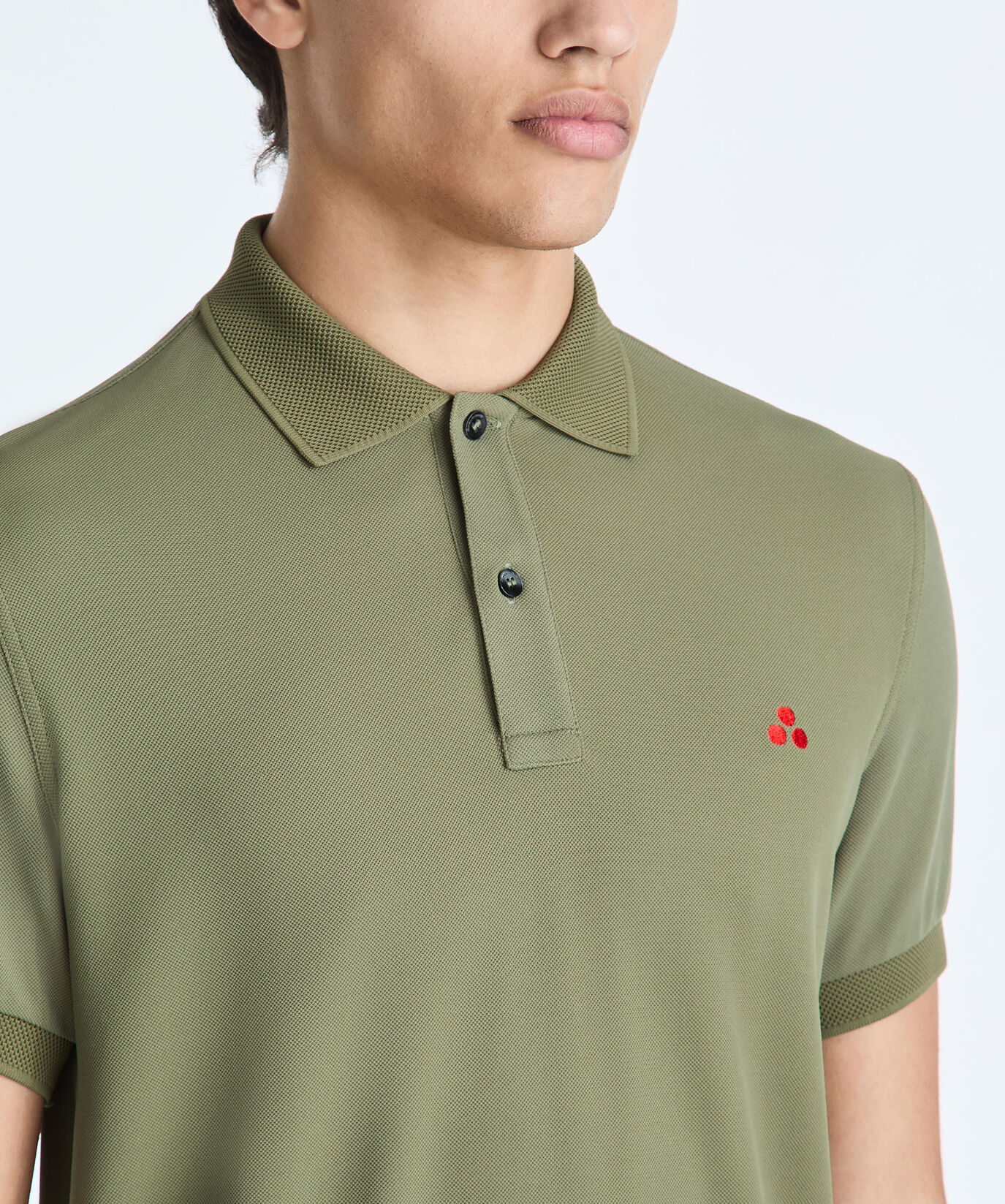 Polo en piqu&eacute; stretch de nylon  Peuterey - large