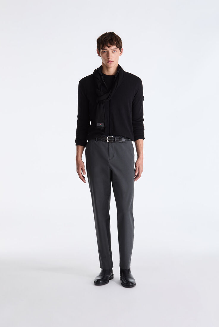 Wool and Cotton Blend Sweater with Central Zip  Peuterey - medium