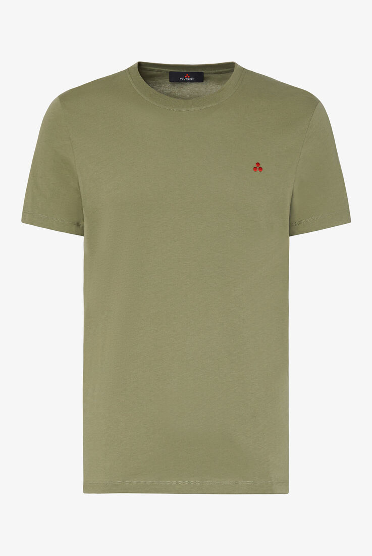 Camiseta de algod&oacute;n con logotipo bordado  Peuterey - still-fondo-neutro