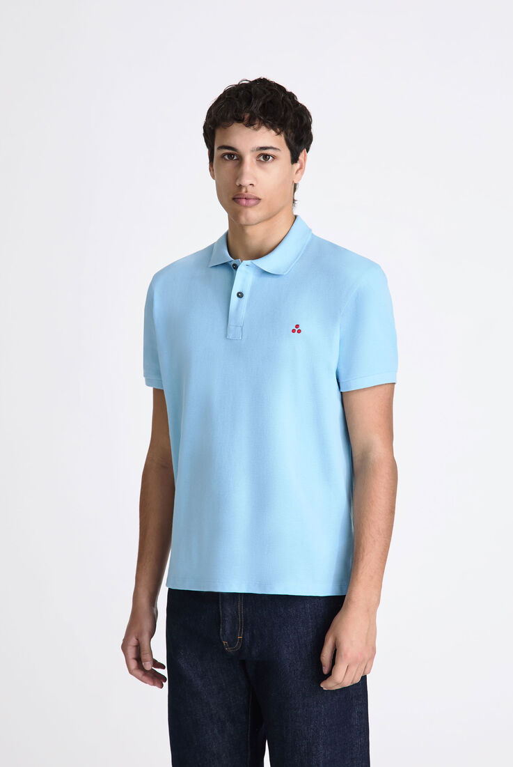 Cotton pique polo shirt with embroidered logo  Peuterey - medium
