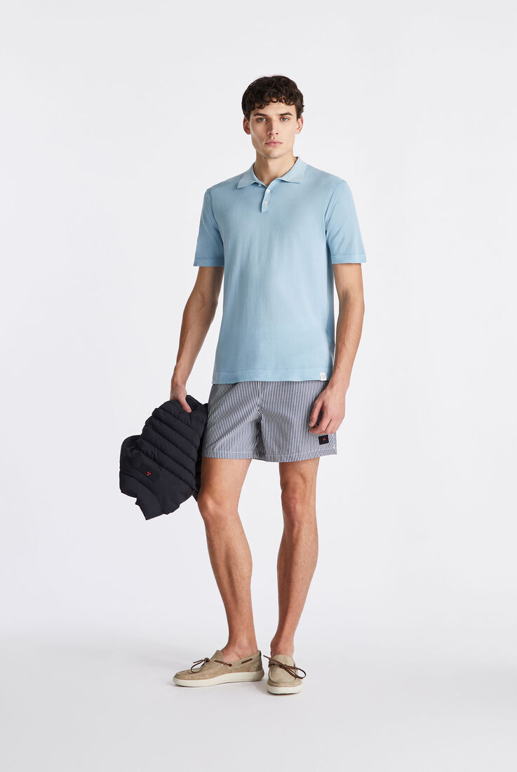 Garment dyed cotton knit classic polo shirt  Peuterey - medium