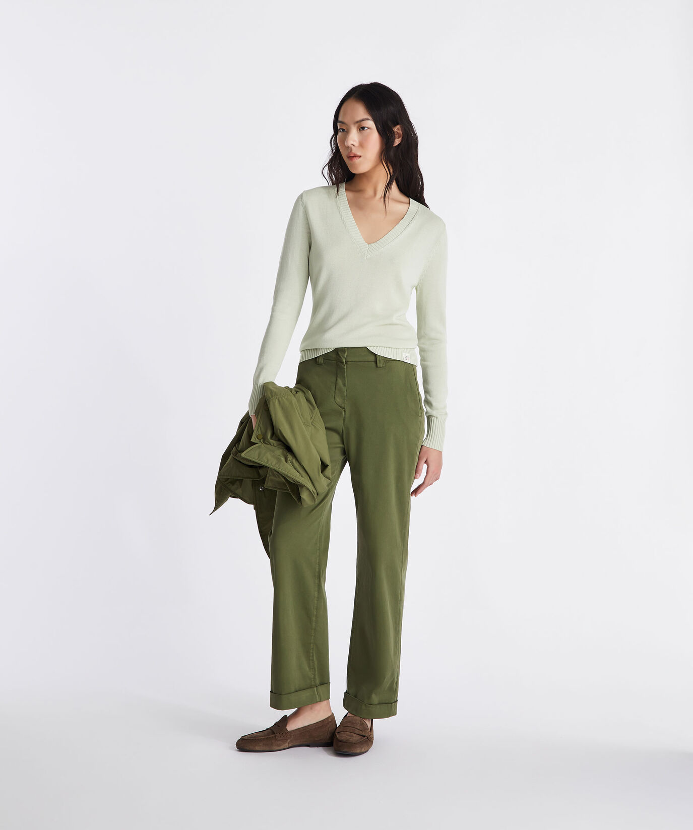 Viscose-blend knit V-neck sweater  Peuterey - large image number 0