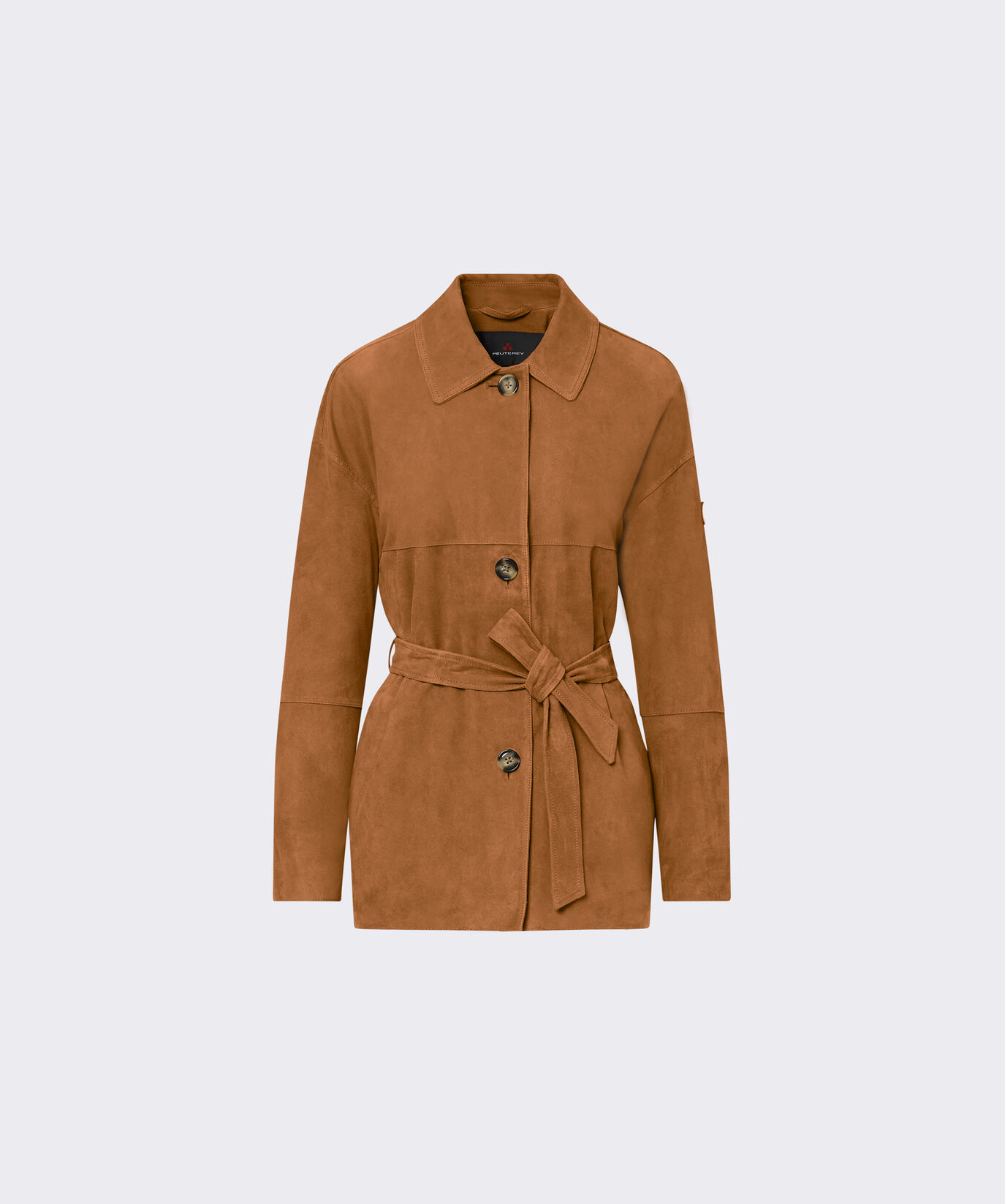 Suede leather shirt with sash  Peuterey - large