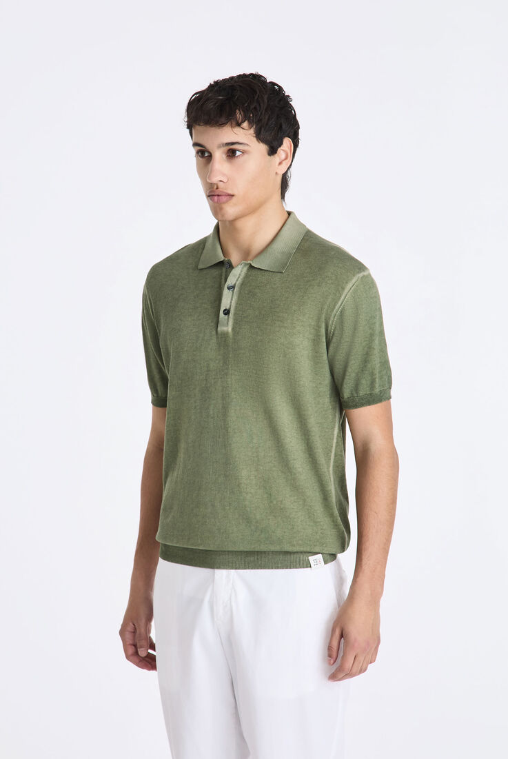 Cotton crepe knit polo shirt  Peuterey - medium