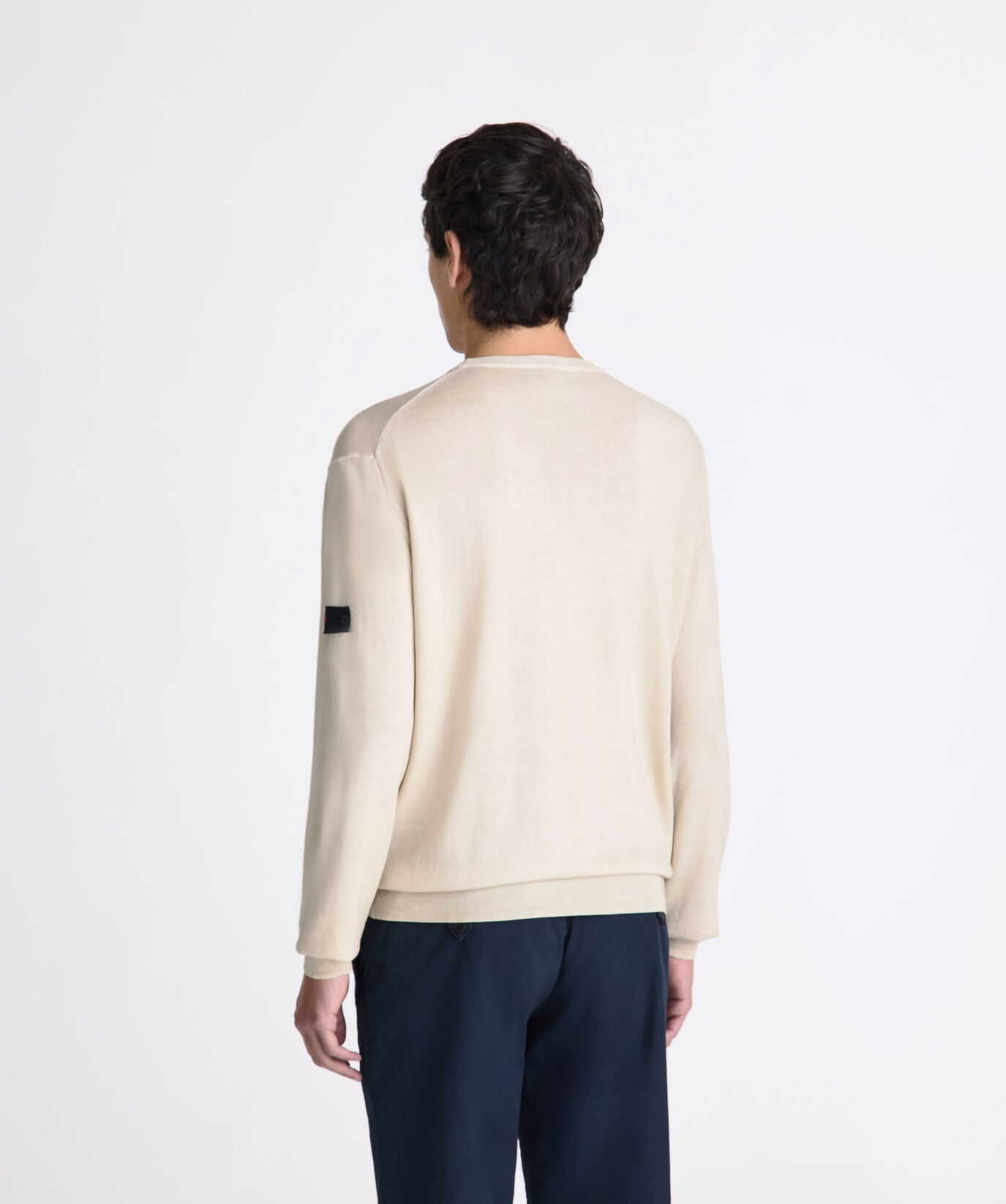 Pullover aus st&uuml;ckgef&auml;rbtem Baumwolltrikot  Peuterey - large