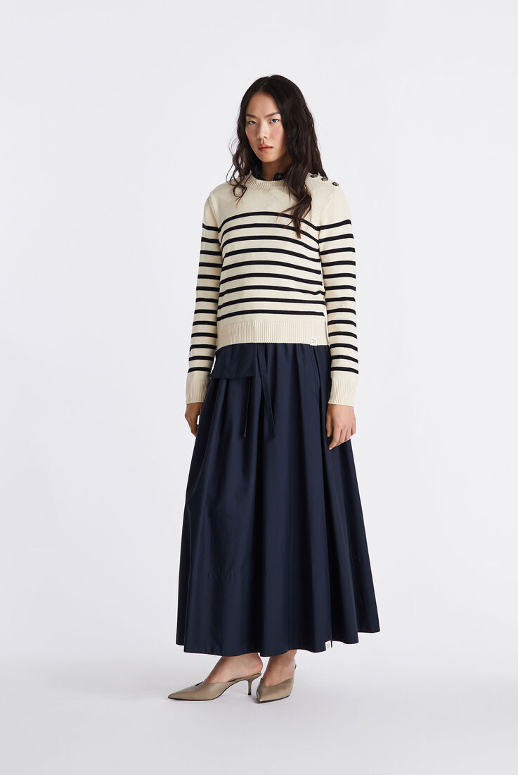 Pull en tricot de coton ray&eacute;  Peuterey - medium