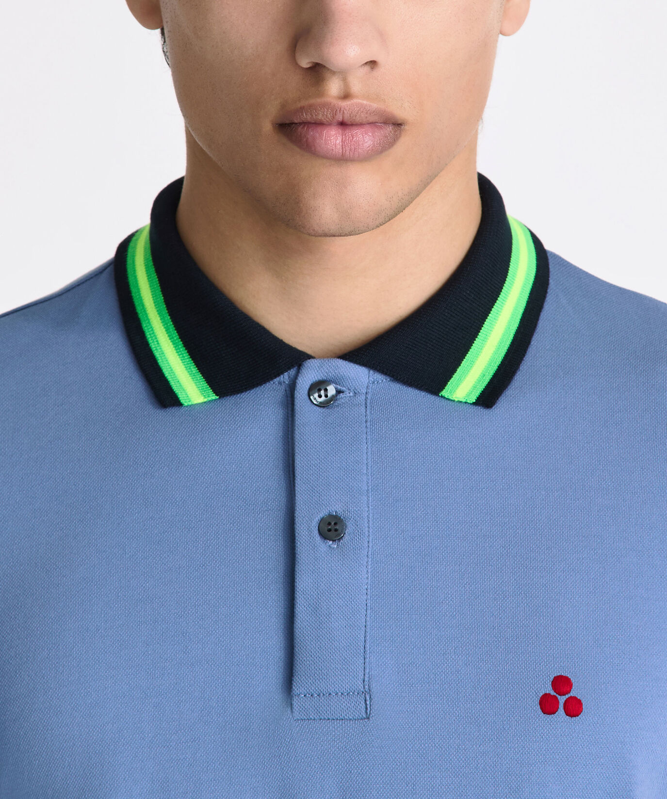 Poloshirt aus Baumwollstretch-Pikee mit Neondetails  Peuterey - large image number 2
