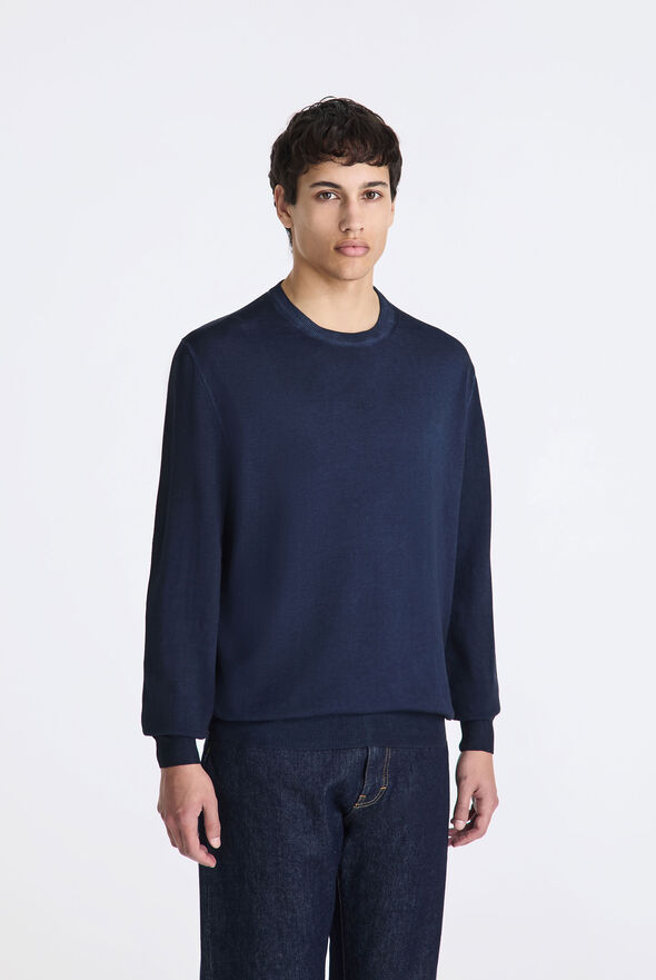 Pullover aus st&uuml;ckgef&auml;rbtem Baumwolltrikot  Peuterey - medium