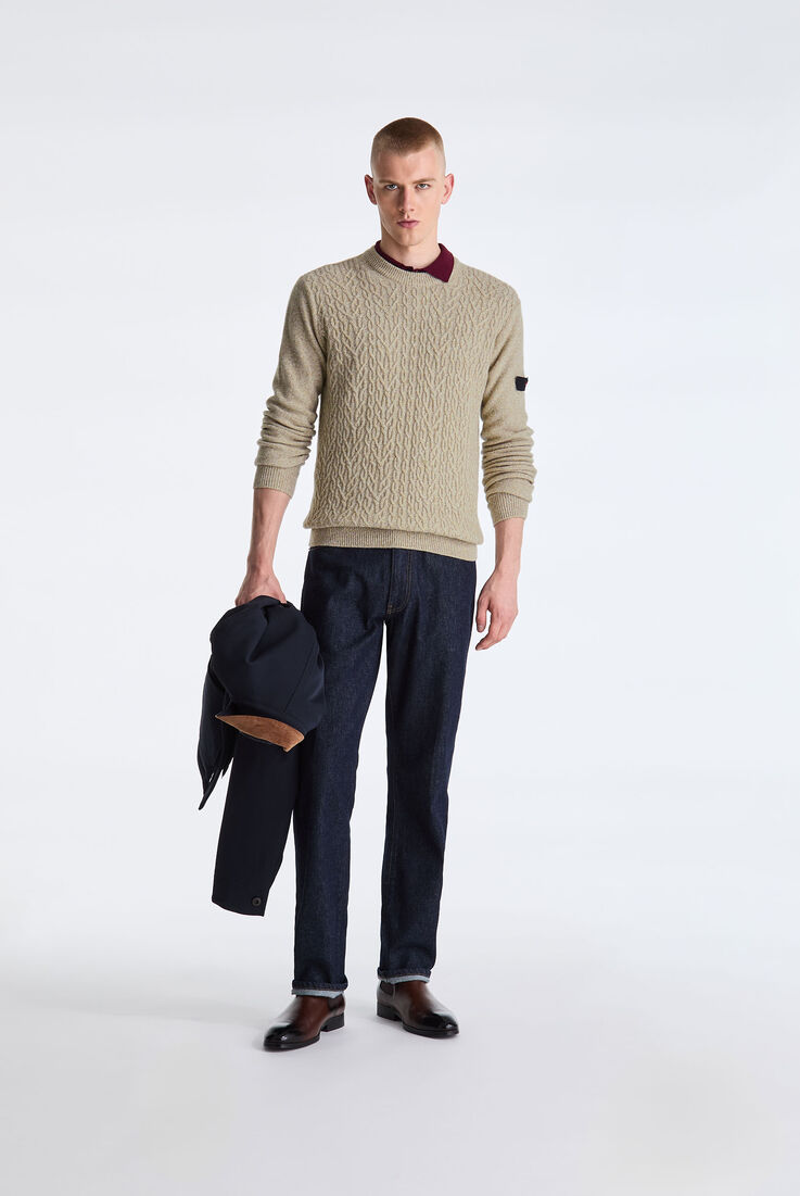 Moulin&egrave; Wool Cable Knit Sweater  Peuterey - medium