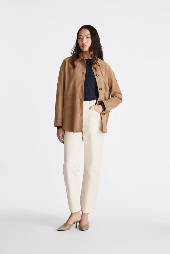 Oversize-Hemd aus Wildleder  Peuterey - medium