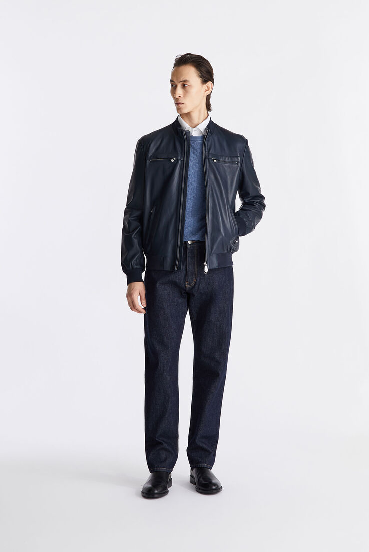 Leather jacket with chest pockets  Peuterey - medium