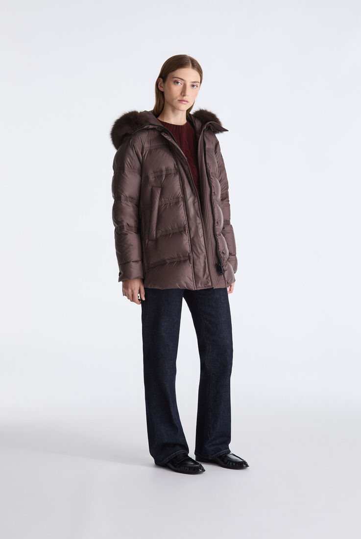 Puffer Jacket with Fur Edging  Peuterey - medium