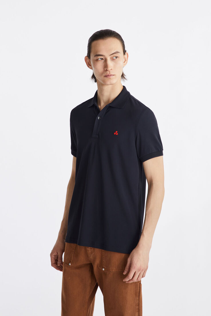 Polo en piqu&eacute; stretch de nylon  Peuterey - medium