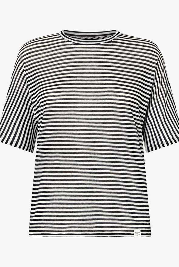 Linen blend striped T-shirt  Peuterey - still-fondo-neutro