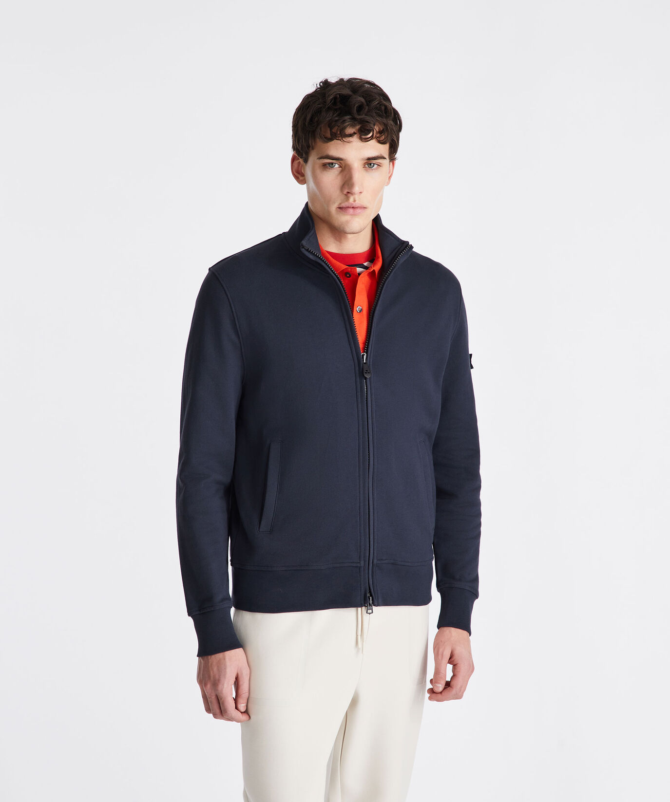 Sweatshirt with stand-up collar and full zip  Peuterey - large image number 1
