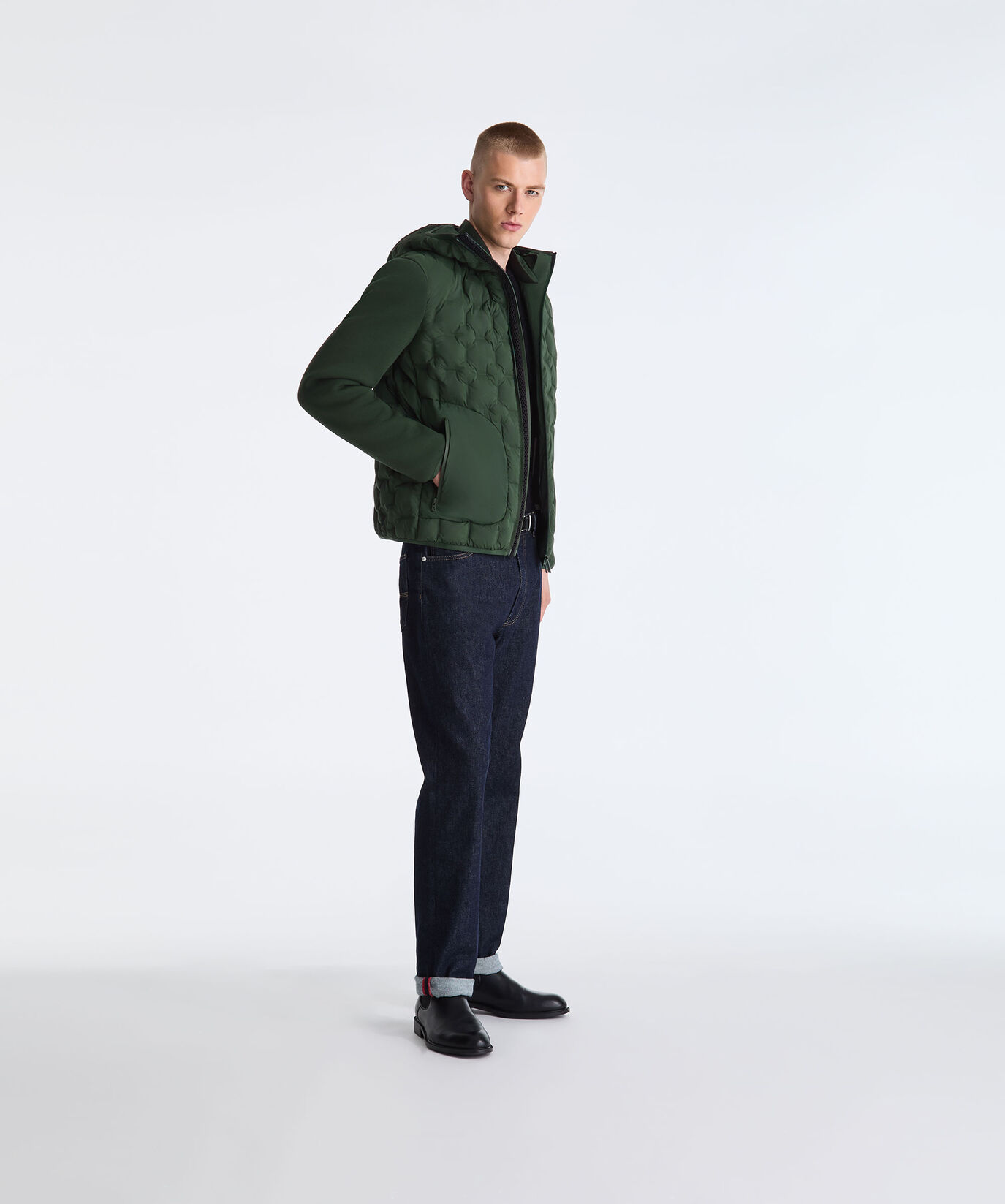 Double-Material Hybrid Jacket  Peuterey - large image number 0