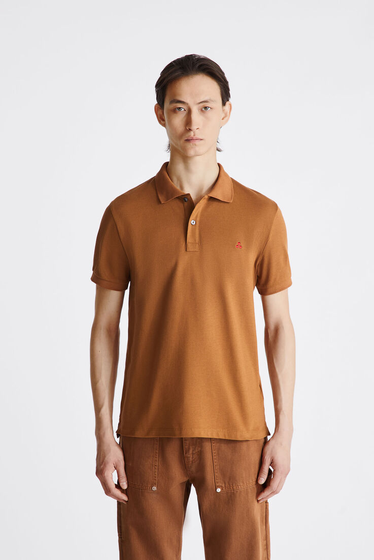 Cotton pique polo shirt with embroidered logo  Peuterey - medium