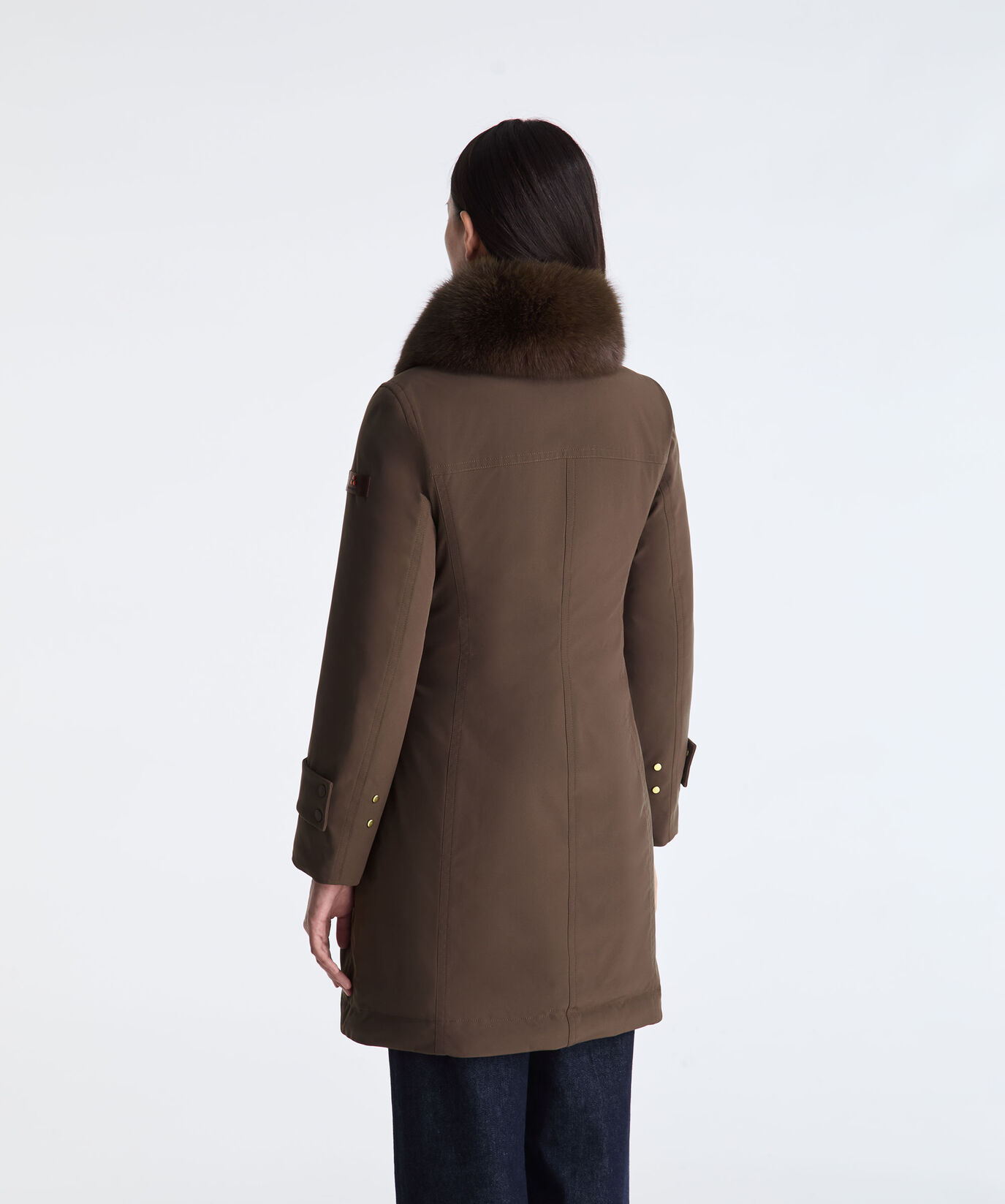 Chaqueta larga con pelo de zorro  Peuterey - large