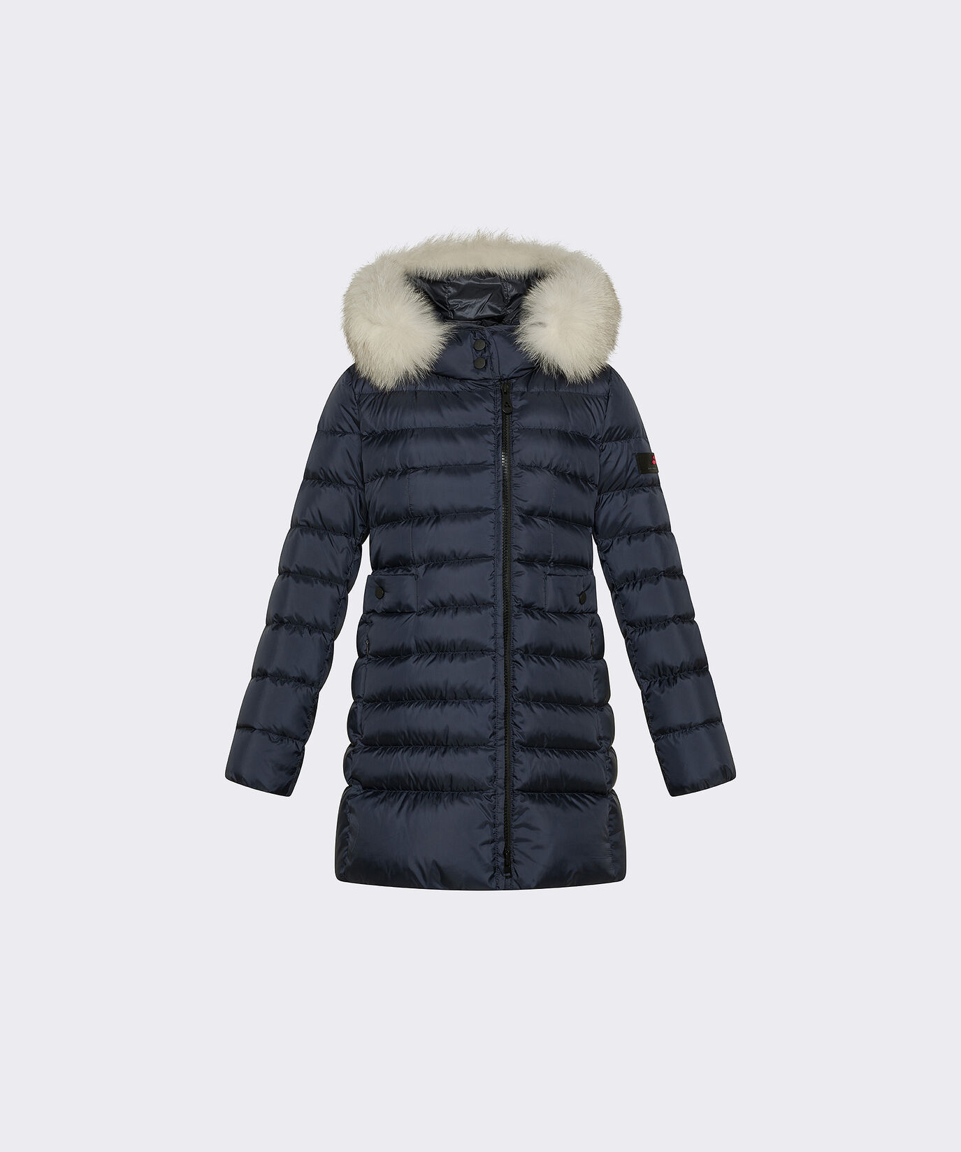 Hooded Down Jacket with Fur Edging  Peuterey - large image number 0