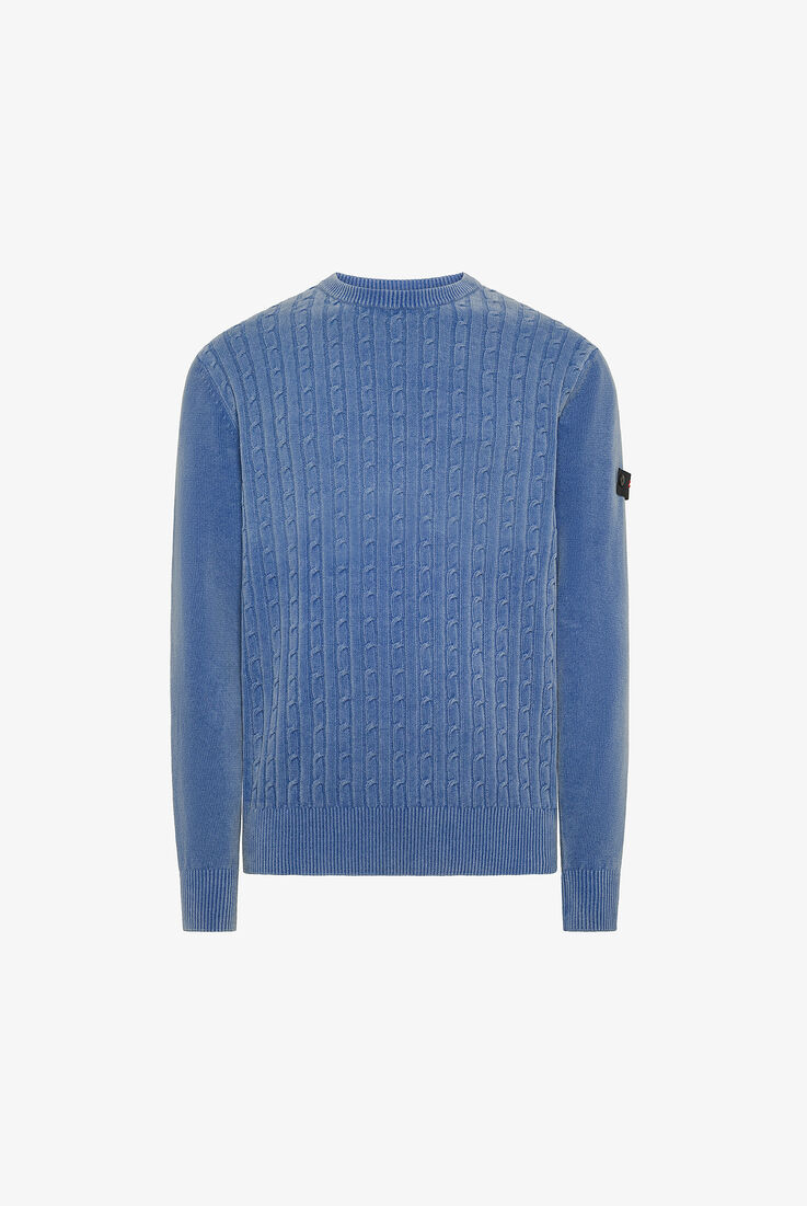 Maglione in ciniglia con lavorazione a trecce  Peuterey - still-fondo-neutro