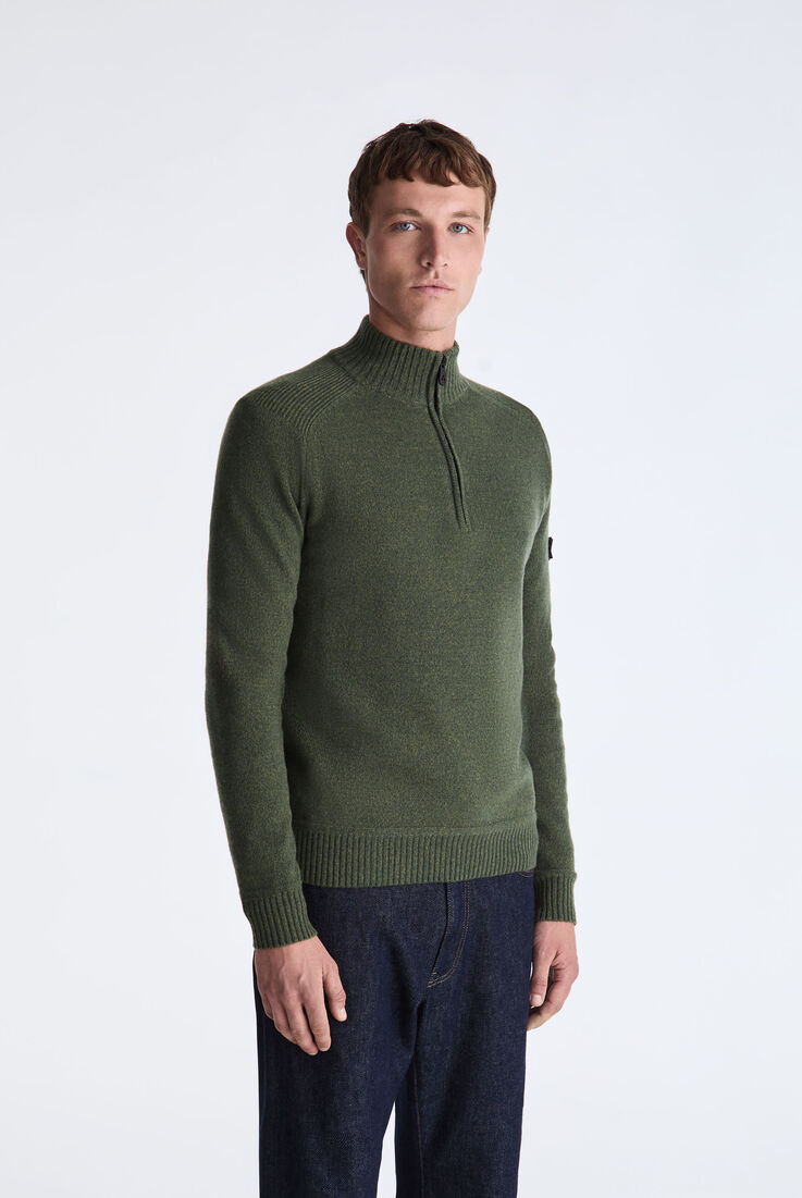 Moulin&eacute; Wool Sweater with Half Zip  Peuterey - medium