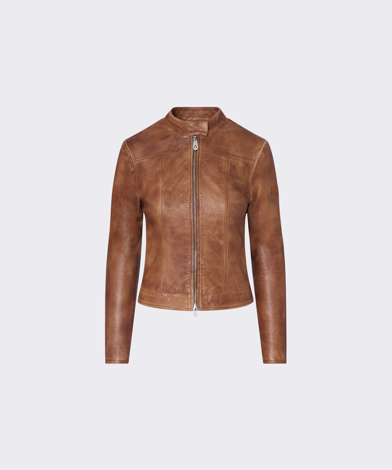 Worn-effect leather biker jacket  Peuterey - large