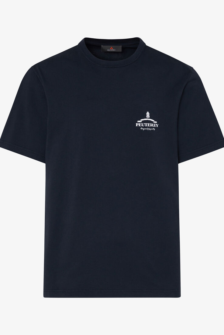 T-shirt with Peuterey print and lettering on chest  Peuterey - still-fondo-neutro