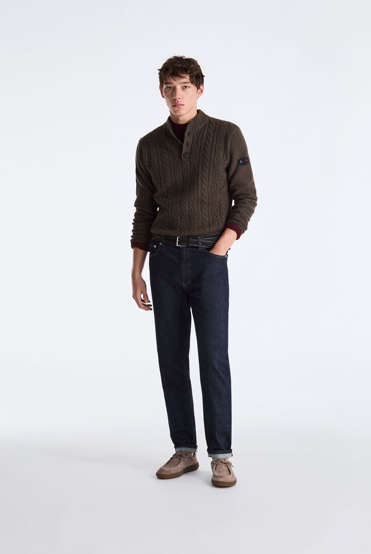 Cable-knit Sweater with Buttons  Peuterey - medium