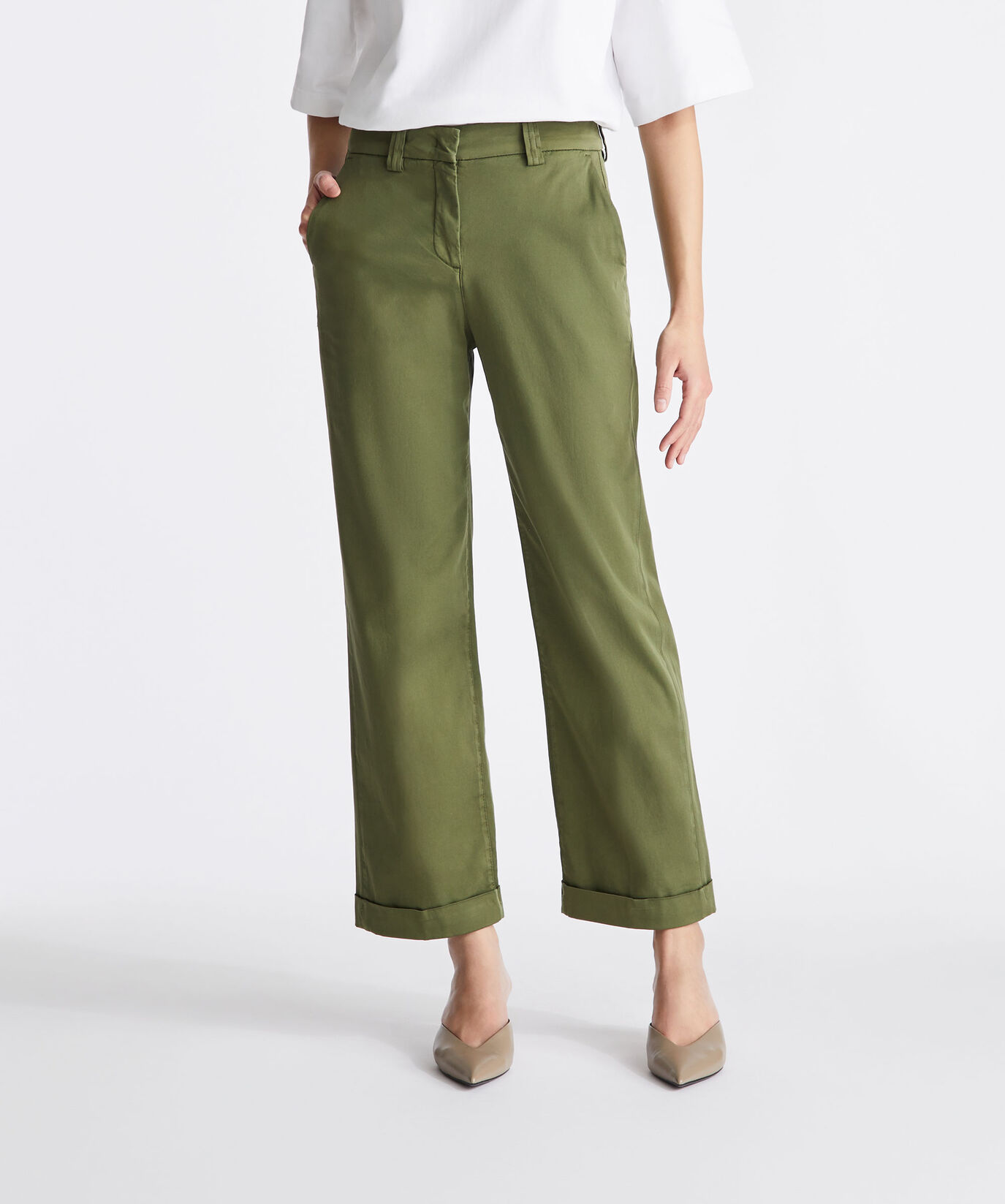 Stretch cotton gabardine trousers  Peuterey - large image number 1