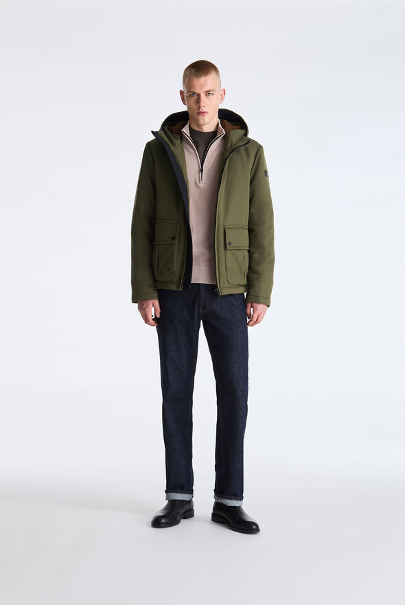 Chaqueta con capucha de pelo sint&eacute;tico  Peuterey - medium