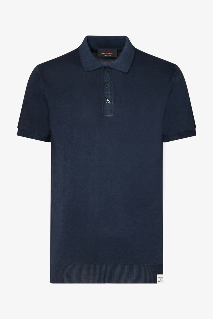 Cotton crepe knit polo shirt  Peuterey - still-fondo-neutro