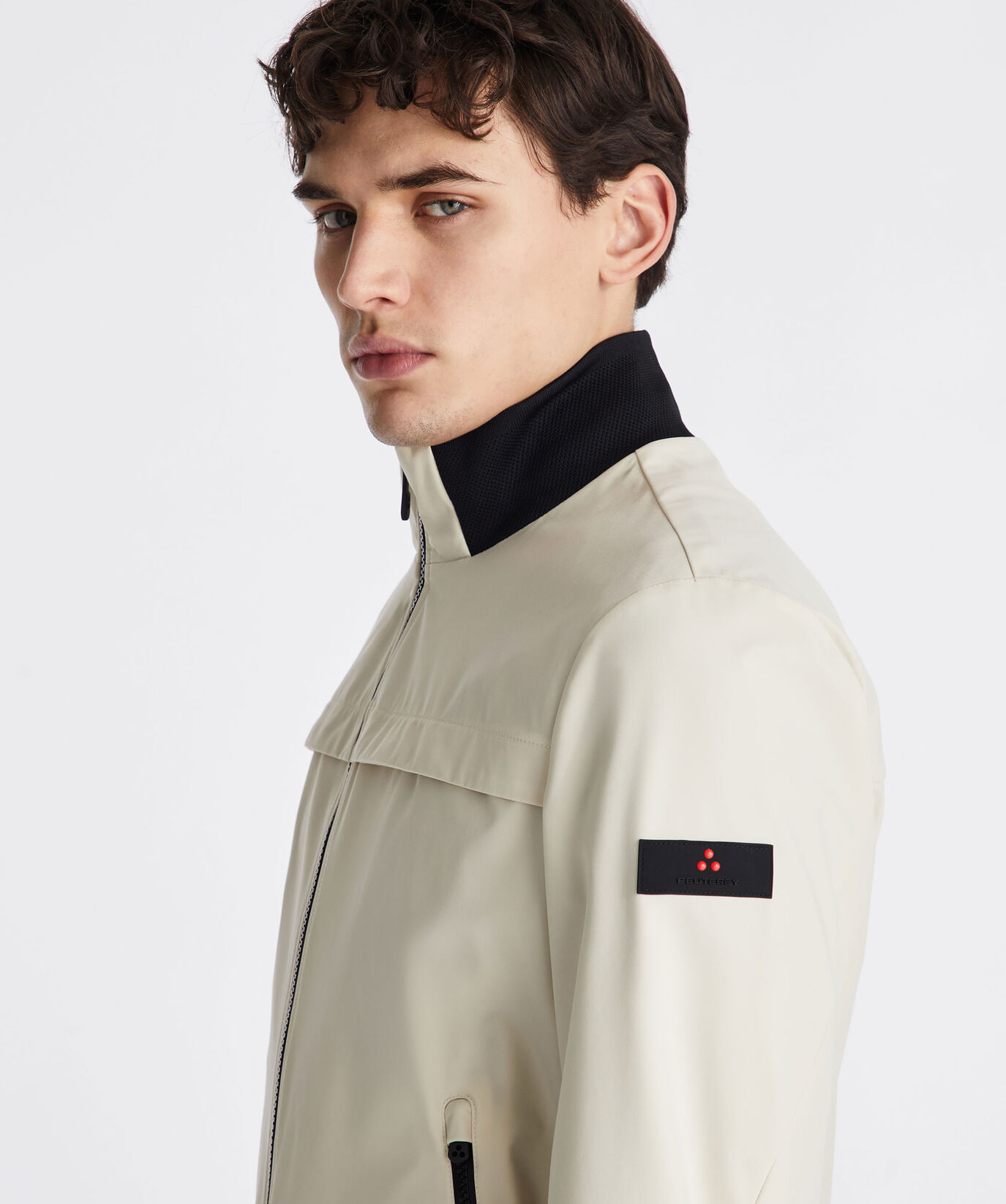 Stretch bomber jacket with contrasting details  Peuterey - large